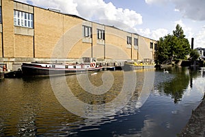 Regent canal boat in Camden Lock, London photo