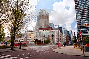 Regentessebrug view in Rotterdam, Netherlands