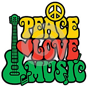 Reggae Peace Love Music