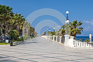 Reggio di Calabria promenade Lungomare Falcomata, Southern Italy