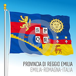 Reggio Emilia, flag of the Province, Italy