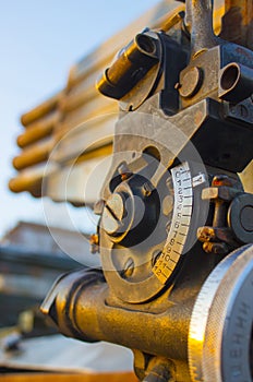 Regimental multiple launch rocket system. Military rocket artillery.