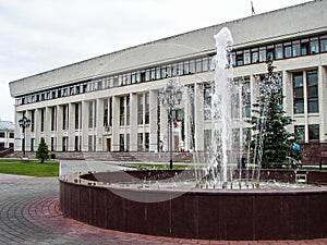 The regional administration building in the city of Kaluga in Russia.