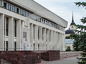 The regional administration building in the city of Kaluga in Russia.