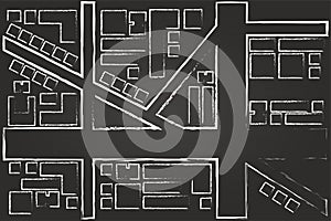 Regional City Map Drawing