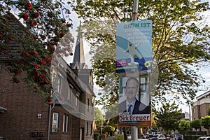 regional election poster in Huerth, it shows the green party and CDU