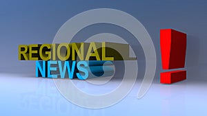 Regional news on blue