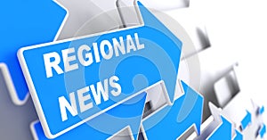 Regional News. Information Concept.