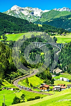 Regional train at the Brenner Railway in Austria