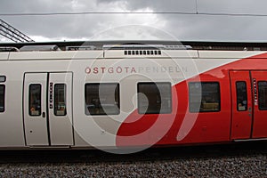 Regional train in Linkoping Sweden