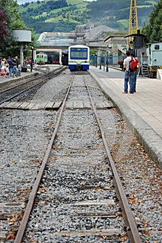 Regional train parked