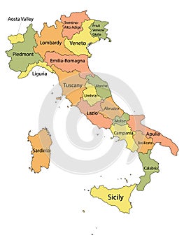 Regions of Italy photo