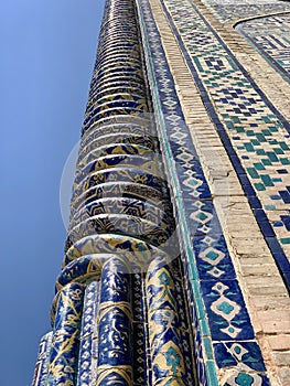 Registan elements, Samarkand, Uzbekistan.
