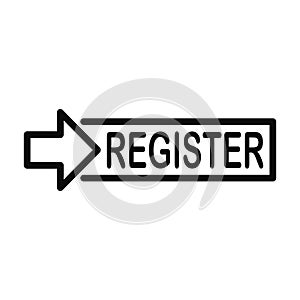 Register button icon 