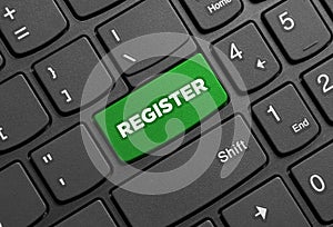 Register button on keyboard photo