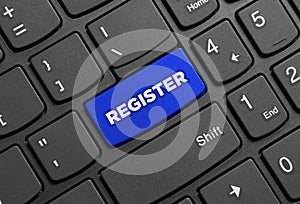 Register button on keyboard photo