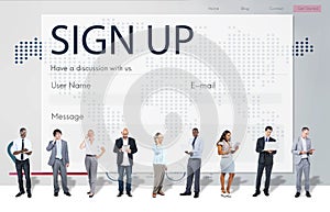 Register Enquiry Online Web Page Concept