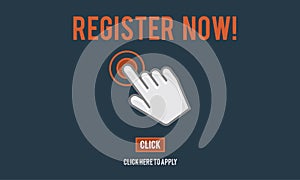 Register Registration Enter Apply Membership Concept