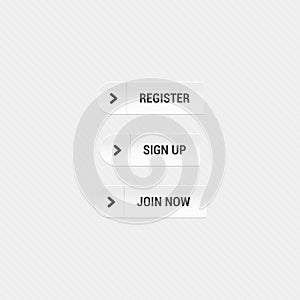 Register, Sign Up & Join Now Web Buttons