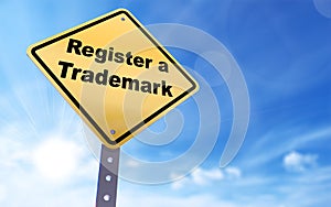 Register trademark sign