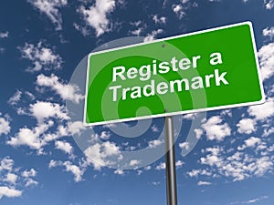 Register a trademark sign photo