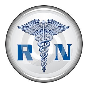 Registered Nurse Button