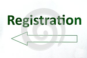 Registration sign