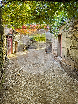 Regoufe rural village, lost in the middle of Serra da Arada, in Arouca, typical village in Aveiro, Portugal