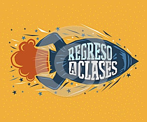 Regreso a clases - Back to school spanish text