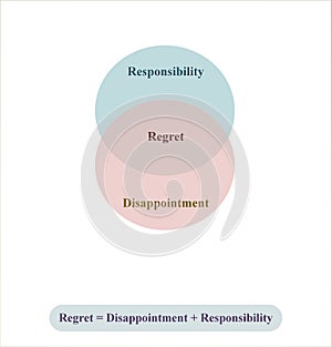 Regret is disappointment plus responsibility