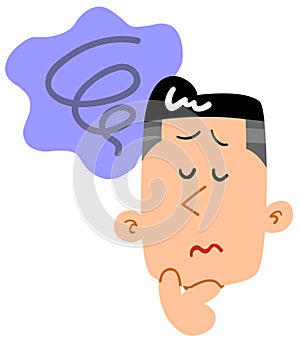 Regrettable face concerns of a young man who suffer