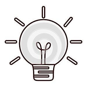 Regular lightbulb icon image