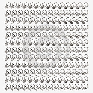 Regular lightbulb pattern background image