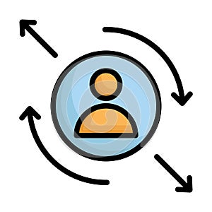 Regular visitor, returning visitor Vector Icon which can easily modify