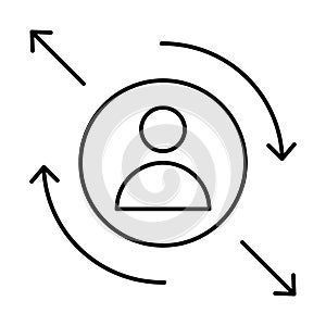 Regular visitor, returning visitor Vector Icon which can easily modify