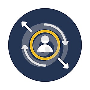 Regular visitor, returning visitor Vector Icon which can easily modify