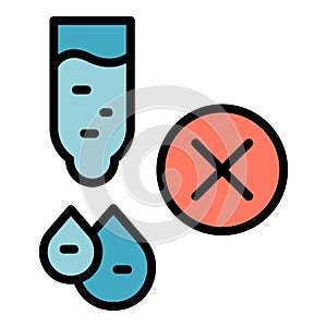 Regulated products dropper icon vector flat