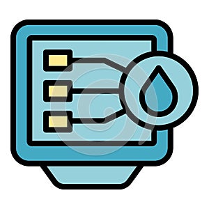 Regulated products pc monitor icon vector flat