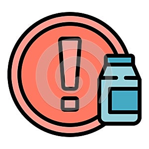 Regulated products quality icon vector flat
