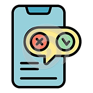 Regulated products smartphone icon vector flat