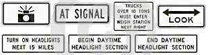 Regulatory United States MUTCD road signs