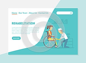 Rehabilitation Landing Page, Physiotherapy, Medical Treatment, Massage Banner, Orthopedic Exercises for People after