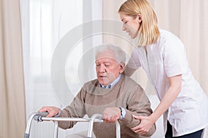 Rehabilitation in nursing home photo