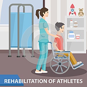 Rehabilitation for Paralyzed Athlete Advertisement