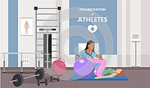 Rehabilitation in Physiotherapeutic Gym Class Ads