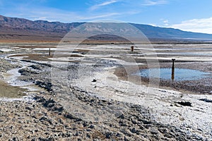 The rehydration of Owens Lake near Keeler, California, USA