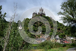 Reichsburg castle in Cochem on the Mosel.