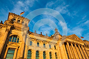 The Reichstag Building, Berlin, Germany.