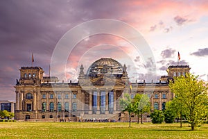 The Reichstag building in Berlin, Germany