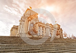 The Reichstag building (Bundestag), Berlin Germany